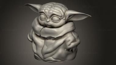 Chibi Funko (Baby Yoda yodababy, CHIBI_1592) 3D models for cnc