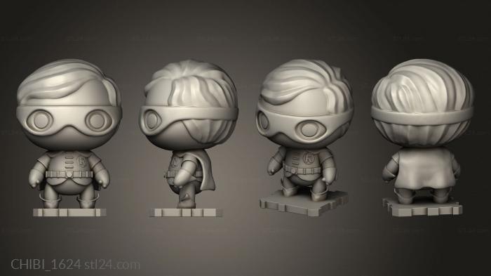 Chibi Funko (Batman Robin Anos Robins, CHIBI_1624) 3D models for cnc