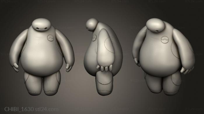 Chibi Funko (Baymax great, CHIBI_1630) 3D models for cnc