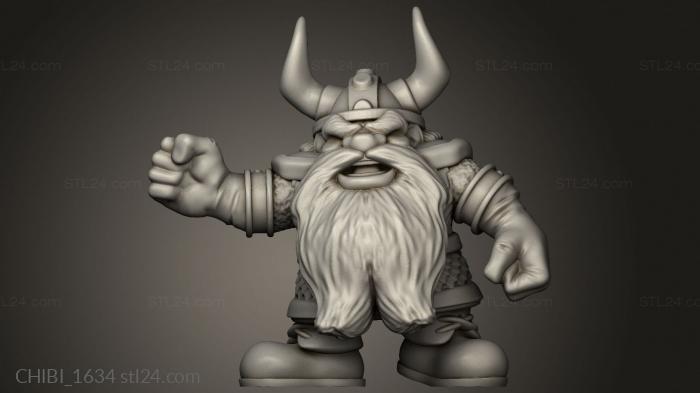 Chibi Funko (dwarf, CHIBI_1634) 3D models for cnc