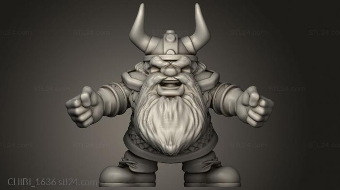 Chibi Funko (dwarf, CHIBI_1636) 3D models for cnc