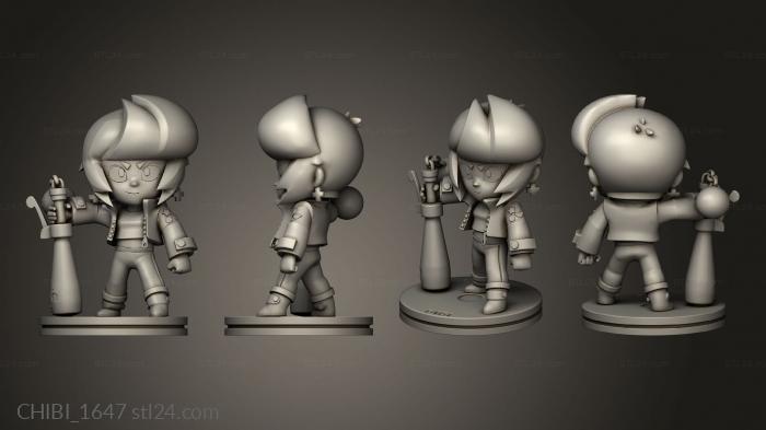 Chibi Funko (Bibi Blue Stars, CHIBI_1647) 3D models for cnc