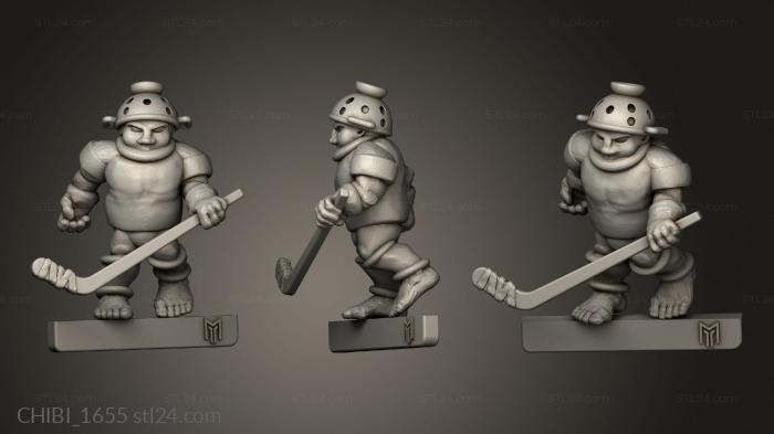 Chibi Funko (Halfling Ice Hockey, CHIBI_1655) 3D models for cnc