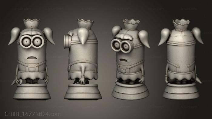 Chibi Funko (Minion Chess Queen, CHIBI_1677) 3D models for cnc