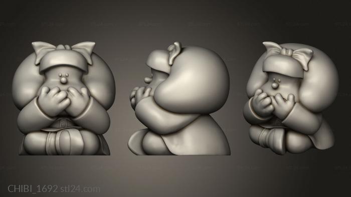 Chibi Funko (Mafalda Monkey, CHIBI_1692) 3D models for cnc