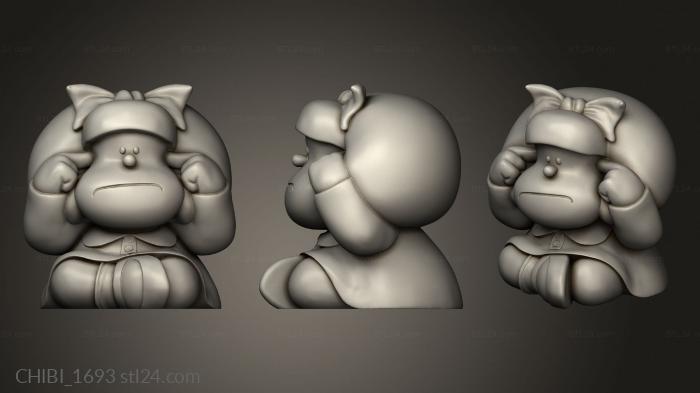 Chibi Funko (Mafalda Monkey, CHIBI_1693) 3D models for cnc