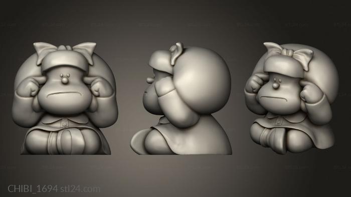 Chibi Funko (Mafalda Monkey, CHIBI_1694) 3D models for cnc