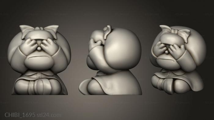 Chibi Funko (Mafalda Monkey, CHIBI_1695) 3D models for cnc