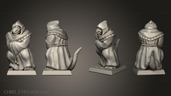Chibi Funko (Lizardman hooded sb, CHIBI_1743) 3D models for cnc