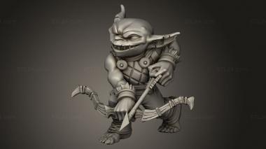 Chibi Funko (goblin archer, CHIBI_1745) 3D models for cnc