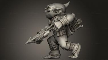 Chibi Funko (goblin archer, CHIBI_1745) 3D models for cnc