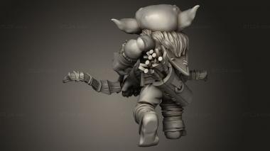 Chibi Funko (goblin archer, CHIBI_1745) 3D models for cnc