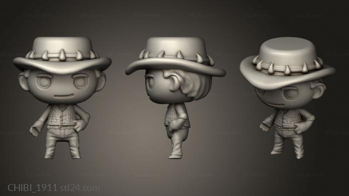 Chibi Funko (Crocodile DUNDEE, CHIBI_1911) 3D models for cnc