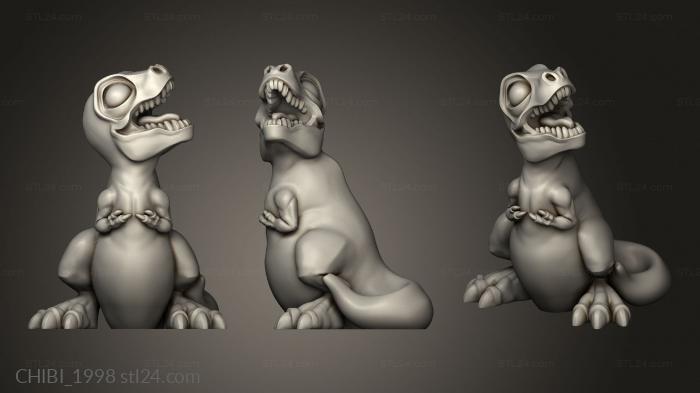 Chibi Funko (Cute Dinosaurs Duncan Shadow Louca Trex, CHIBI_1998) 3D models for cnc