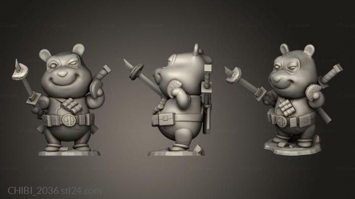 Chibi Funko (Dead Pooh Chibi, CHIBI_2036) 3D models for cnc