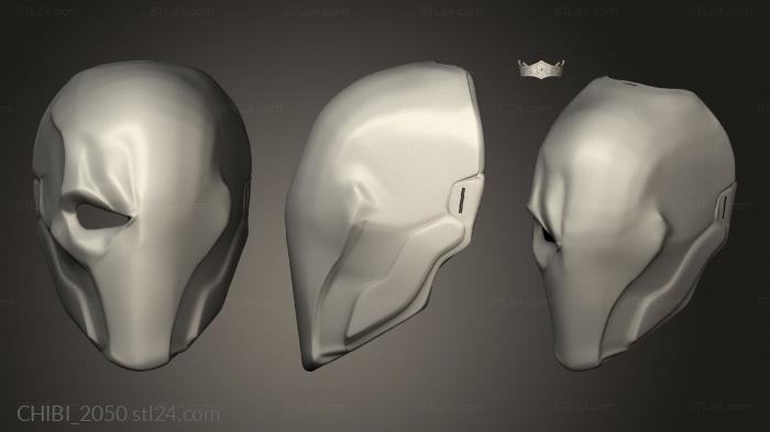 Chibi Funko (Deathstroke mask Arkhamigins with Back, CHIBI_2050) 3D models for cnc