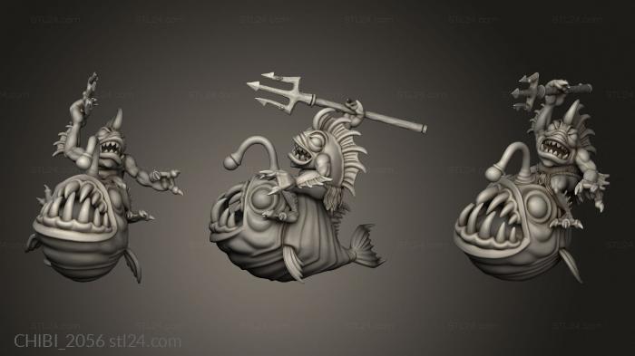 Chibi Funko (Deep Sea Creatures Fish Men Man Rider, CHIBI_2056) 3D models for cnc