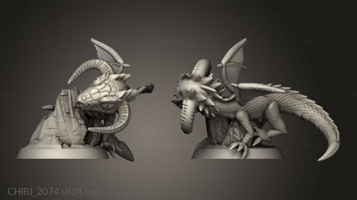 Chibi Funko (Dice Black Dragon, CHIBI_2074) 3D models for cnc