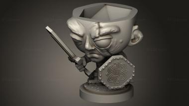 Chibi Funko (Dices Dwarf Maggie Dice Holder, CHIBI_2111) 3D models for cnc