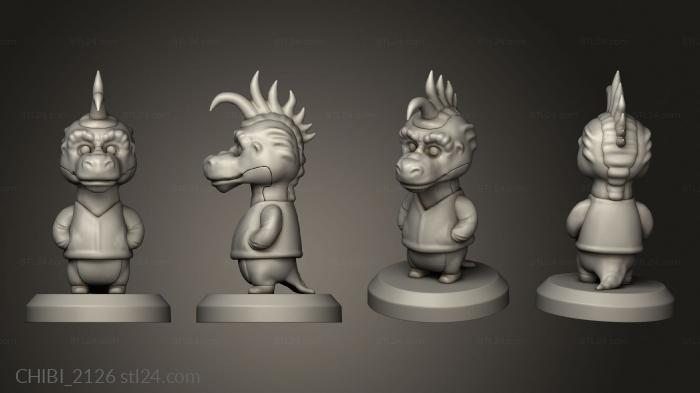Chibi Funko (Dinosaurs Robbie Sinclair, CHIBI_2126) 3D models for cnc