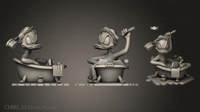 Chibi Funko (Donald Duck Bathtub, CHIBI_2155) 3D models for cnc
