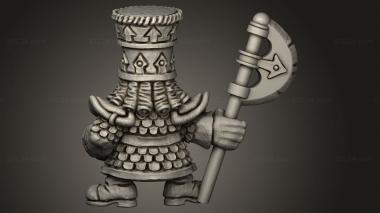 Chibi Funko (Evil Dwarf Warrior, CHIBI_2317) 3D models for cnc