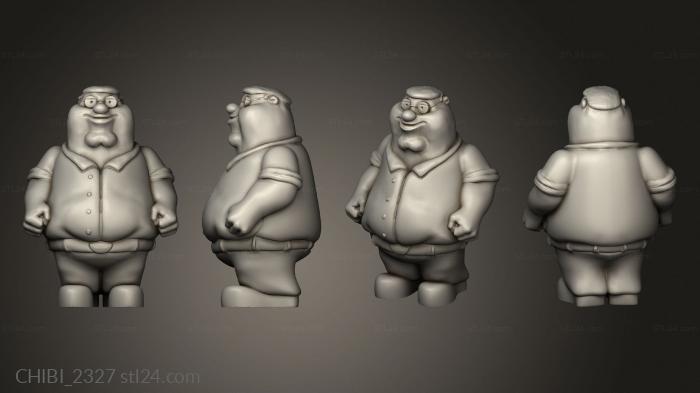 Chibi Funko (Family Guy Peter Griffin, CHIBI_2327) 3D models for cnc