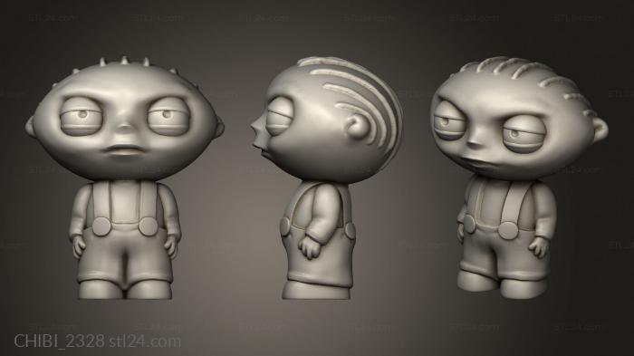 Chibi Funko (Family Guy Stewie Griffin, CHIBI_2328) 3D models for cnc