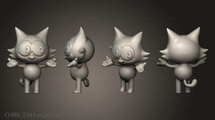 Chibi Funko (Felix The Cat, CHIBI_2343) 3D models for cnc