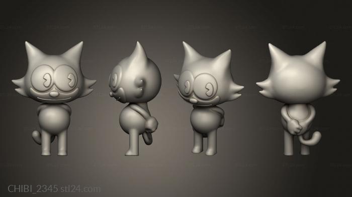 Chibi Funko (Felix The Cat, CHIBI_2345) 3D models for cnc