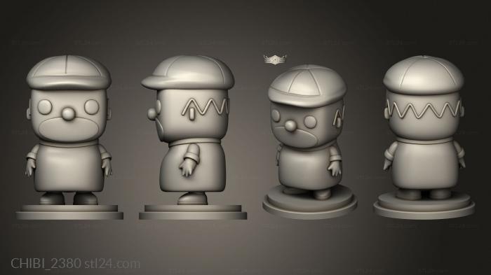 Chibi Funko (Funko Homer, CHIBI_2380) 3D models for cnc