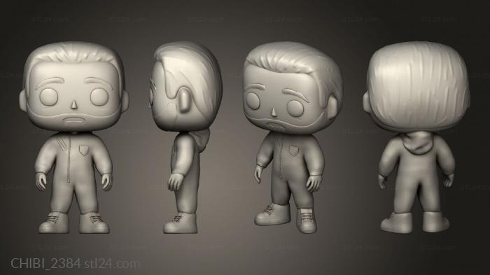 Chibi Funko (Funko la casa papel Moscou, CHIBI_2384) 3D models for cnc