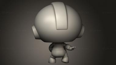 Chibi Funko (Funkos Megaman, CHIBI_2454) 3D models for cnc