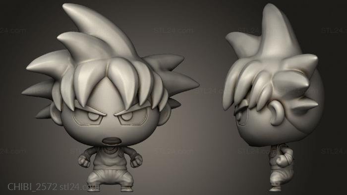Chibi Funko (Goku, CHIBI_2572) 3D models for cnc