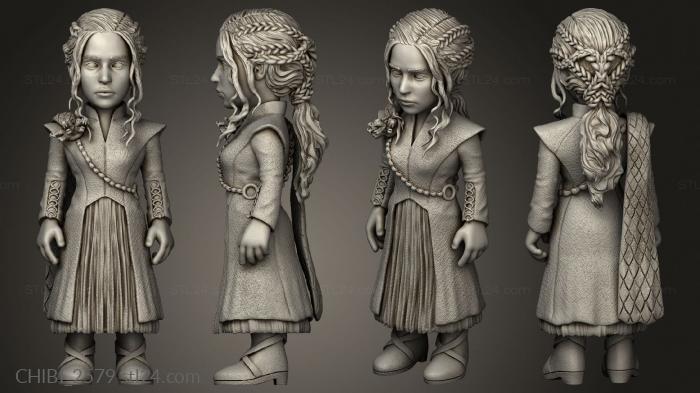 Chibi Funko (GOT Daenerys Targaryen, CHIBI_2579) 3D models for cnc