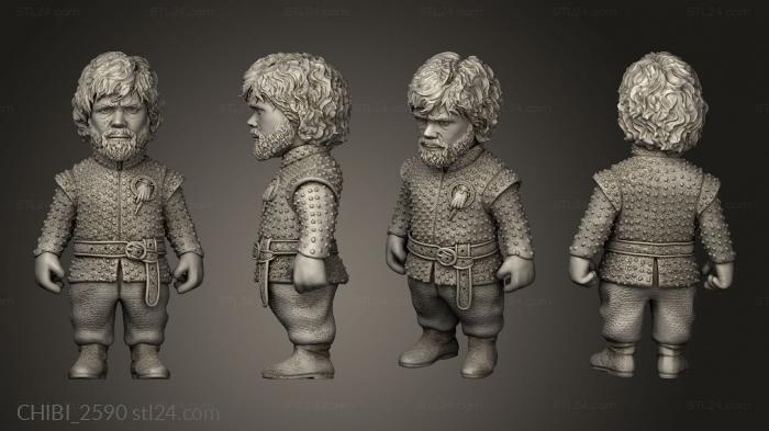 Chibi Funko (GOT Tyrion Lannister, CHIBI_2590) 3D models for cnc