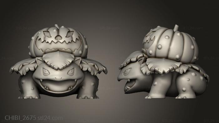 Chibi Funko (Halloween Venusaur, CHIBI_2675) 3D models for cnc