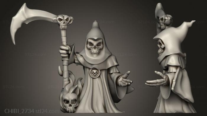 heros The Grim Reaper Flaming Skull