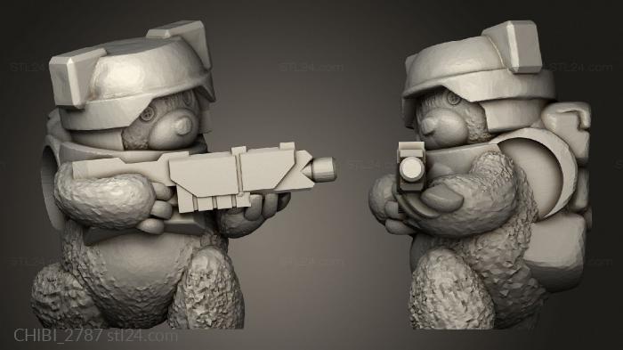 Chibi Funko (Corps Soldier Kneeling, CHIBI_2787) 3D models for cnc
