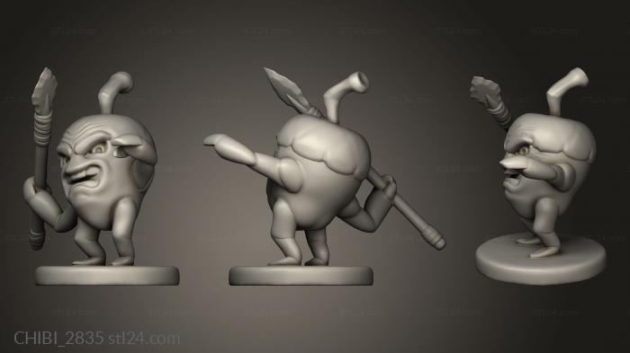 Chibi Funko (Jamie Korte Angry Acorns Acorn Spear Throw, CHIBI_2835) 3D models for cnc
