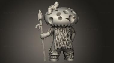 Chibi Funko (Killer Mushrooms Tribal Mushroom cut, CHIBI_2895) 3D models for cnc