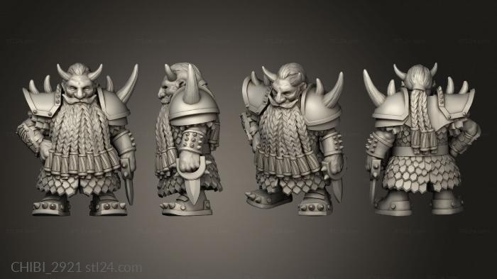 Chibi Funko (Ashes dwarf, CHIBI_2921) 3D models for cnc