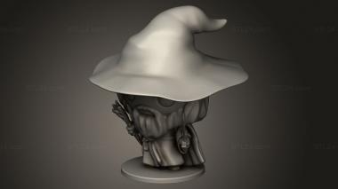 Chibi Funko (LOTR Gandalf, CHIBI_2958) 3D models for cnc