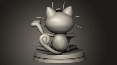 Chibi Funko (Lucky Meowth Pokemon, CHIBI_2965) 3D models for cnc