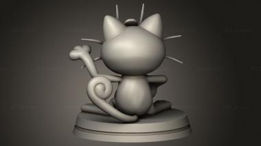 Chibi Funko (Lucky Meowth Pokemon, CHIBI_2966) 3D models for cnc