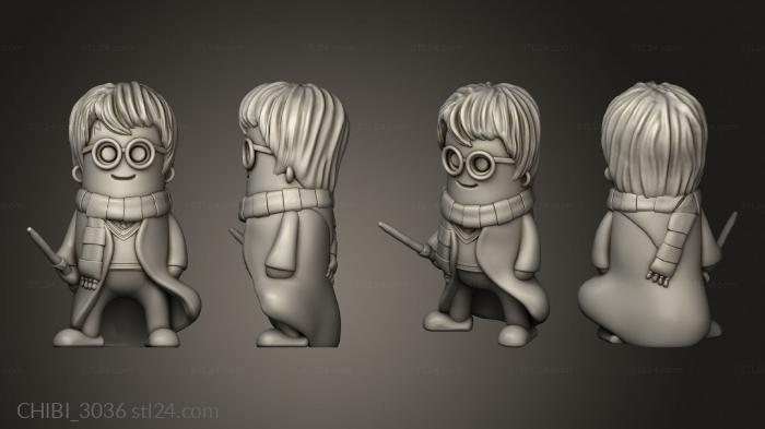 Chibi Funko (Mini DUDES Harry Potter Wand edition, CHIBI_3036) 3D models for cnc