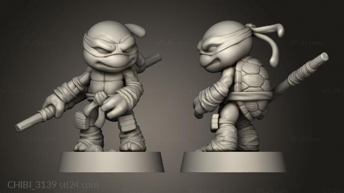 Chibi Funko (Chibi Ninja Turtles Donatello, CHIBI_3139) 3D models for cnc