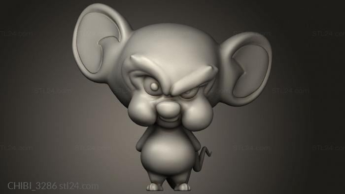 Chibi Funko (pinky and the brain, CHIBI_3286) 3D models for cnc