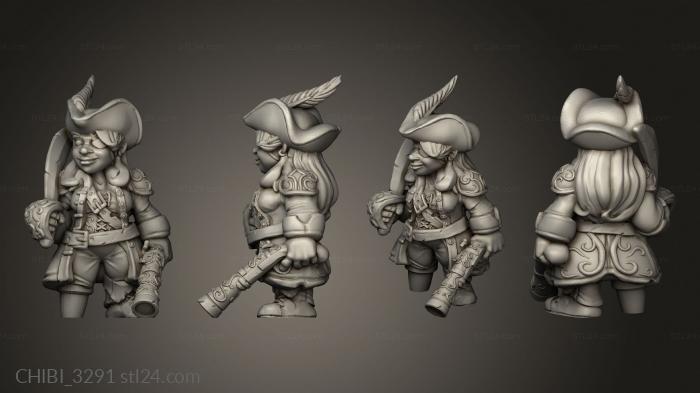 Chibi Funko (Pirate Gnome Female, CHIBI_3291) 3D models for cnc