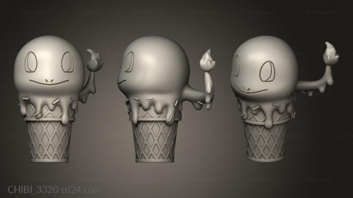 Chibi Funko (pokemon cer ice cream fontoura nzmcxp Fontoura charmander, CHIBI_3320) 3D models for cnc